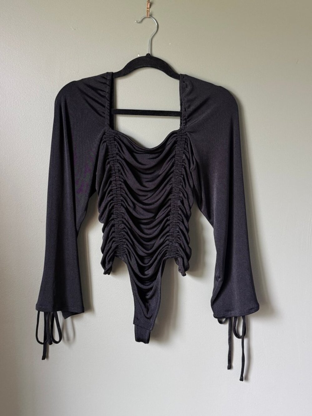 Free People Intimately Meant to Be Black Bodysuit - Size M